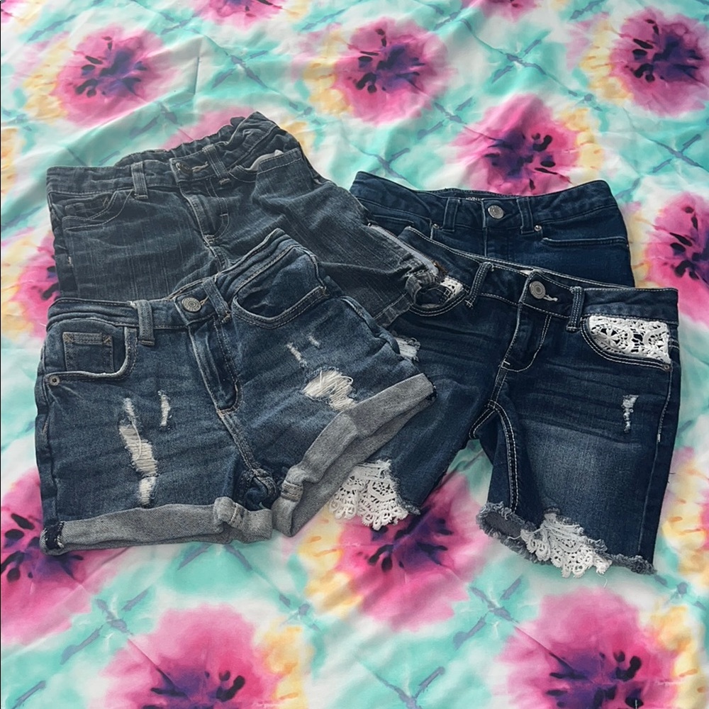 Denim shorts Riders, Calvin Klein,SO, Justice sz 6X, 7, 8